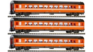 Piko - Convoglio tre carrozze passeggeri FS Eurofima + scivolo vagoni omaggio